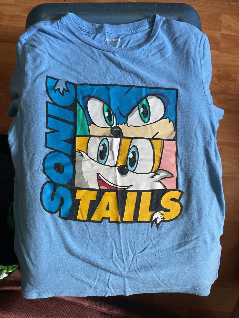 Old Navy Blue Sonic & Tails Graphic Tee